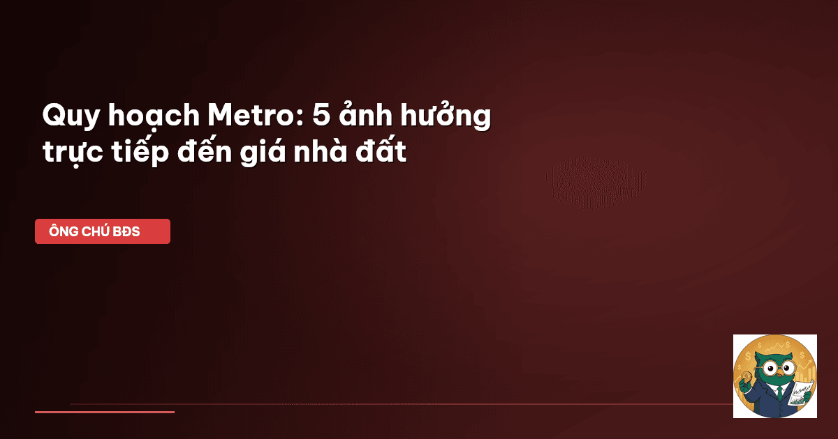 quy hoạch metro