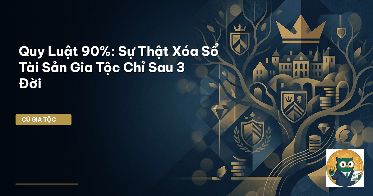Quy Luật 90%: Sự Thật Xóa Sổ Tài Sản Gia Tộc Chỉ Sau 3 Đời