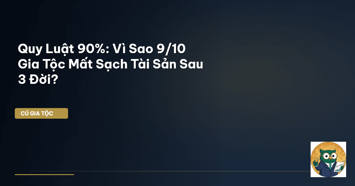 Quy Luật 90%: Vì Sao 9/10 Gia Tộc Mất Sạch Tài Sản Sau 3 Đời?