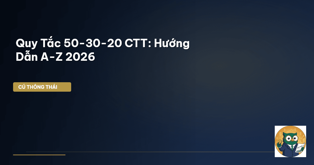 Quy Tắc 50-30-20 CTT: Hướng Dẫn A-Z 2026