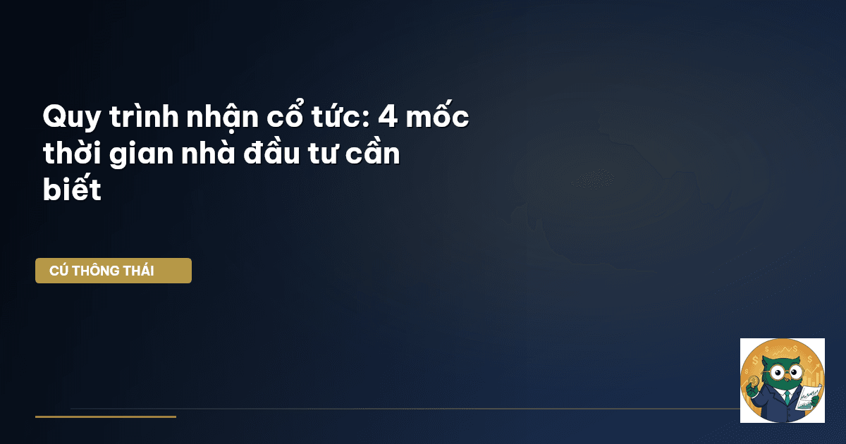 quy trình nhận cổ tức