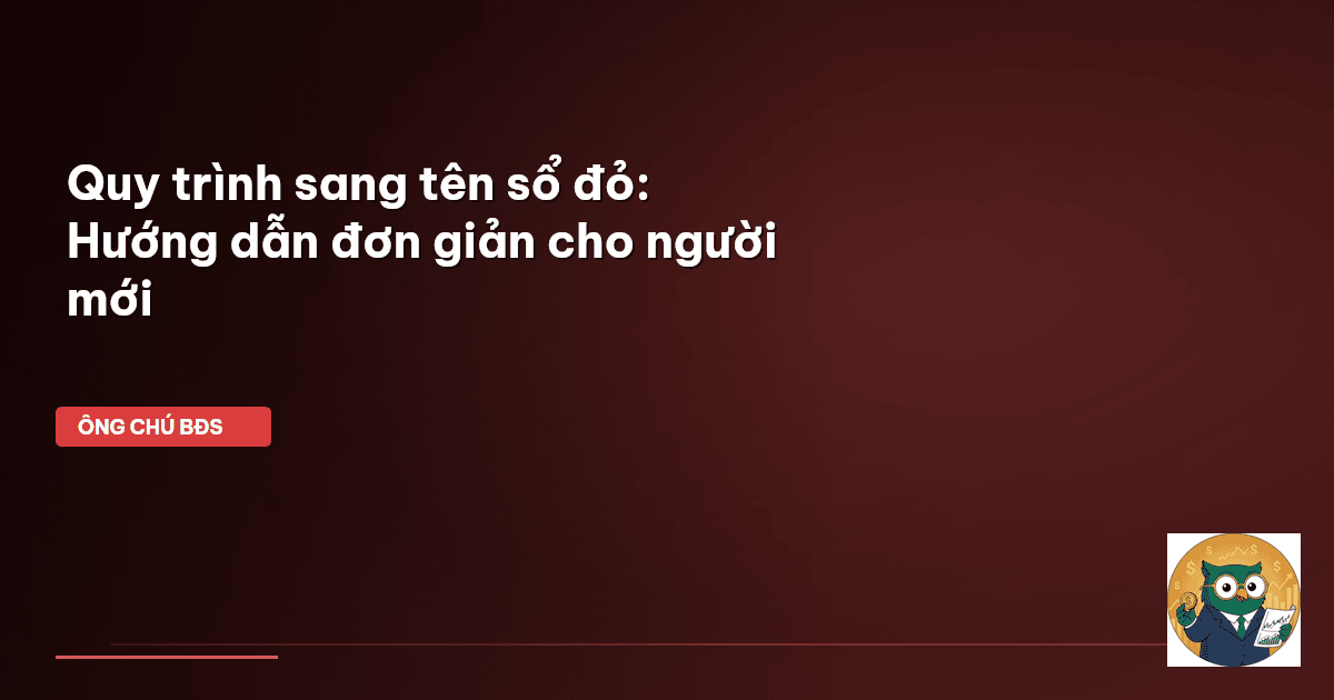 sang tên sổ đỏ