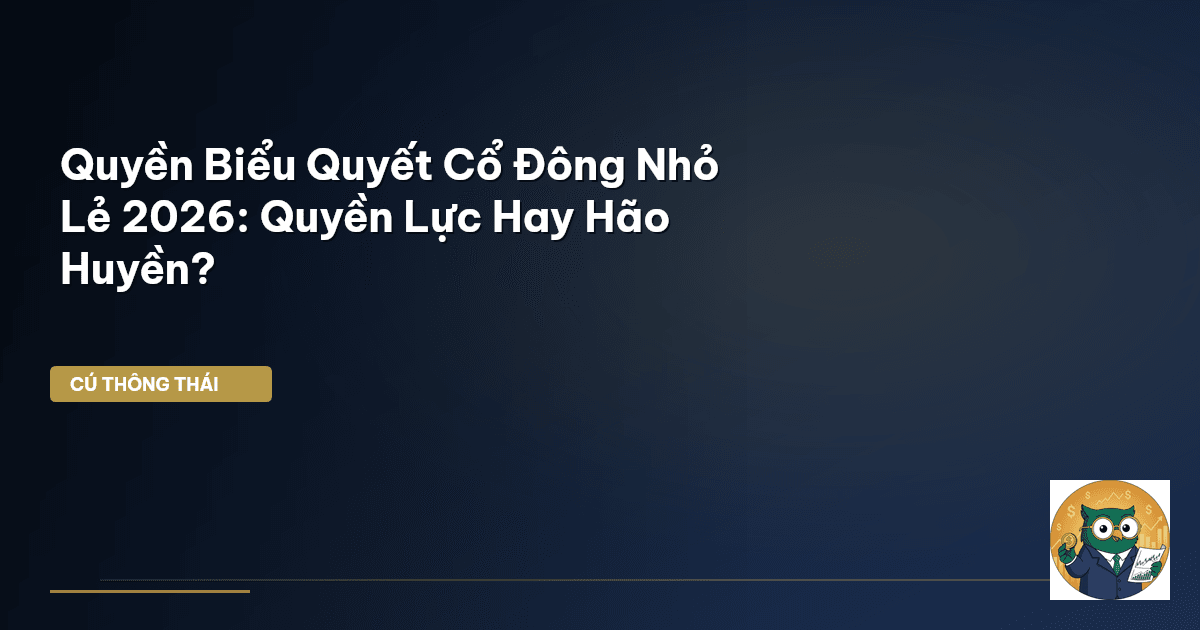 Quyền Biểu Quyết Cổ Đông Nhỏ Lẻ 2026: Quyền Lực Hay Hão Huyền?