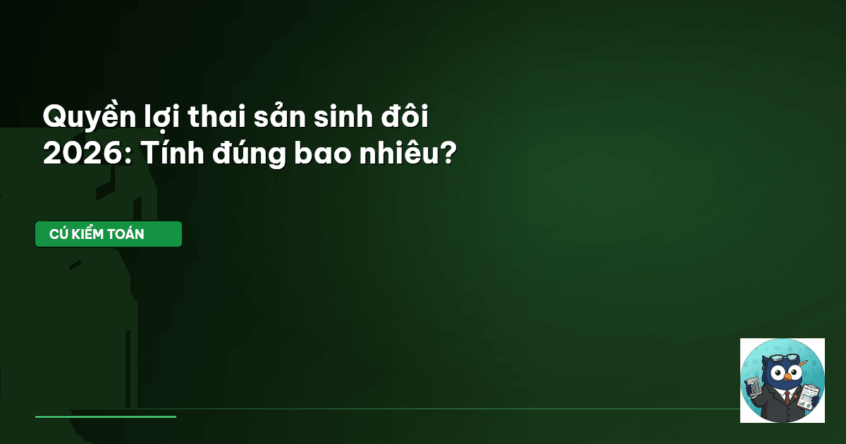 trợ cấp sinh đôi 2026