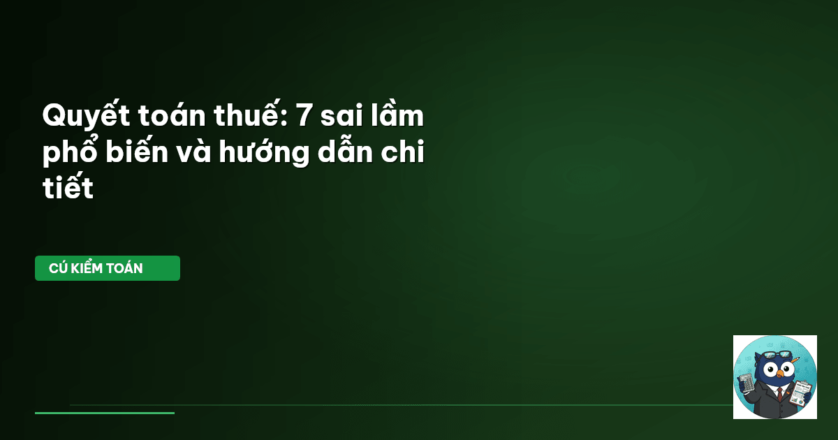 quyết toán thuế