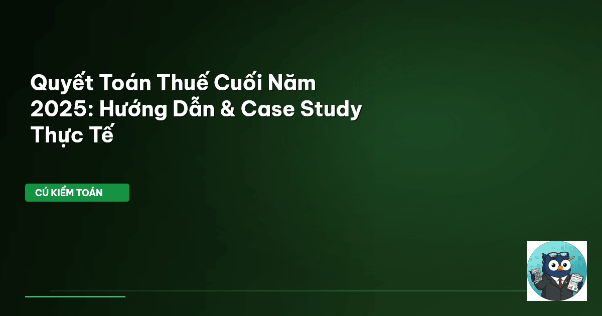 quyết toán thuế cuối năm