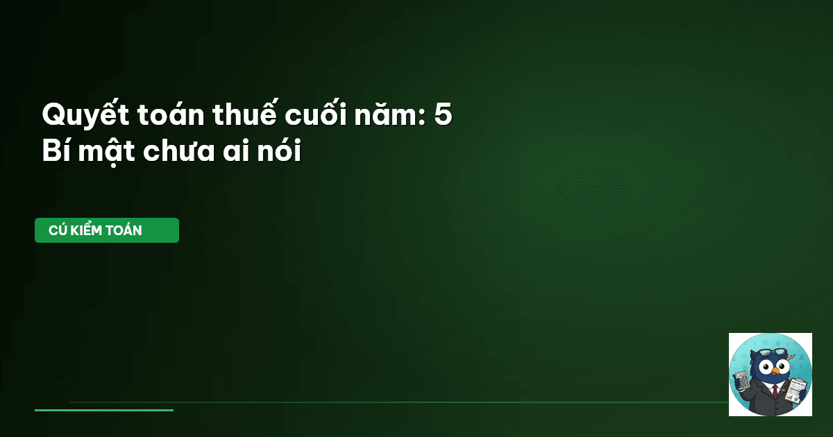 quyết toán thuế