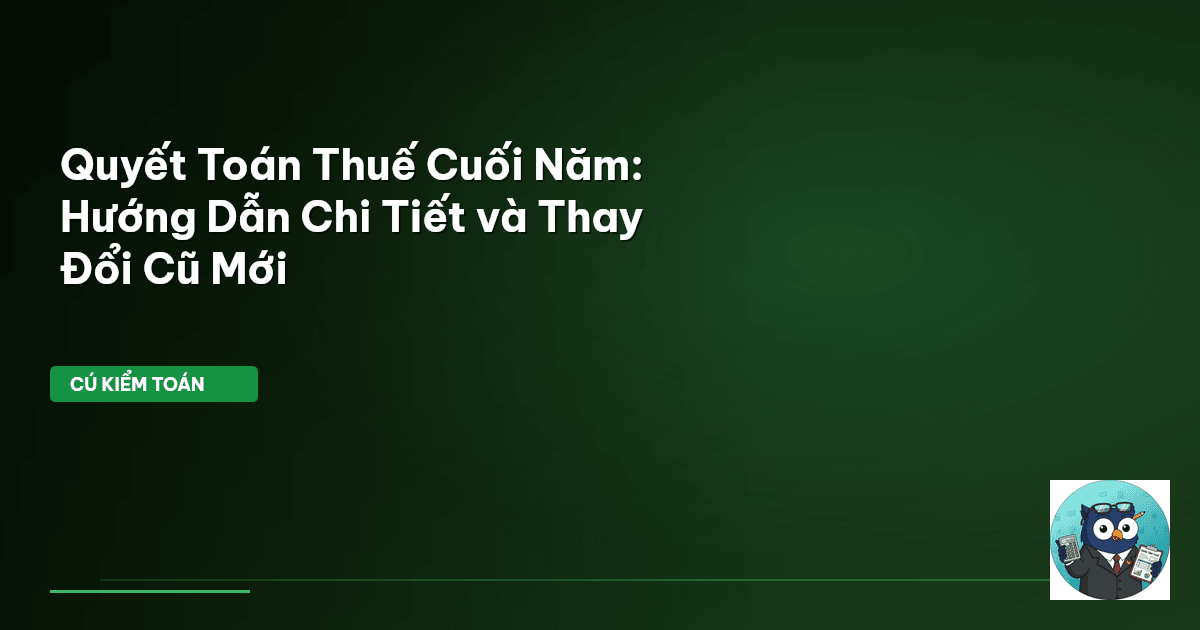 quyết toán thuế cuối năm