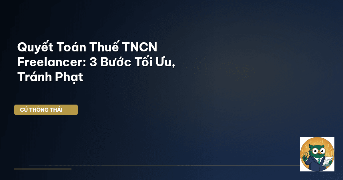 Quyết Toán Thuế TNCN Freelancer: 3 Bước Tối Ưu, Tránh Phạt