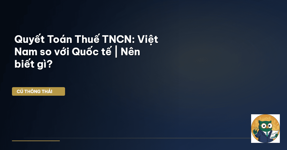 Quyết Toán Thuế TNCN: Việt Nam so với Quốc tế | Nên biết gì?