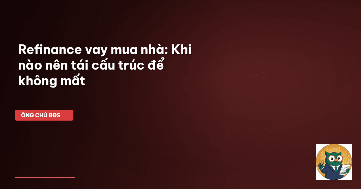 refinance vay mua nhà