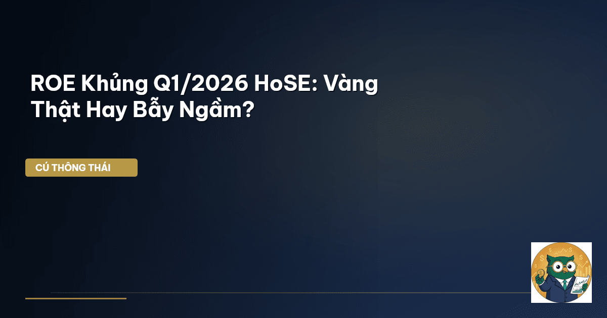 ROE ‘Khủng’ Q1/2026 HoSE: Vàng Thật Hay Bẫy Ngầm?