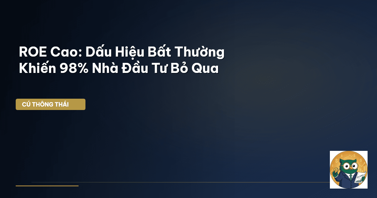 ROE Cao: Dấu Hiệu Bất Thường Khiến 98% Nhà Đầu Tư Bỏ Qua