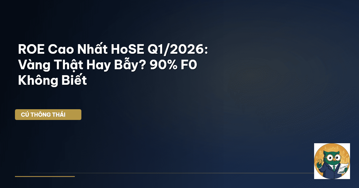 ROE Cao Nhất HoSE Q1/2026: Vàng Thật Hay Bẫy? 90% F0 Không Biết