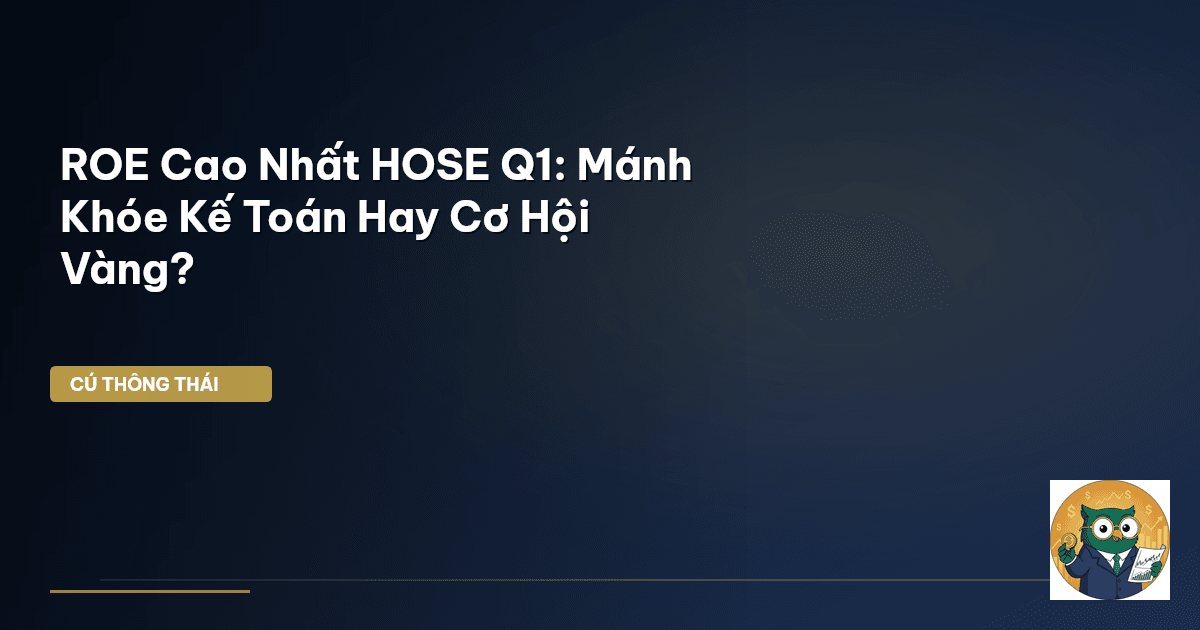 ROE Cao Nhất HOSE Q1: Mánh Khóe Kế Toán Hay Cơ Hội Vàng?
