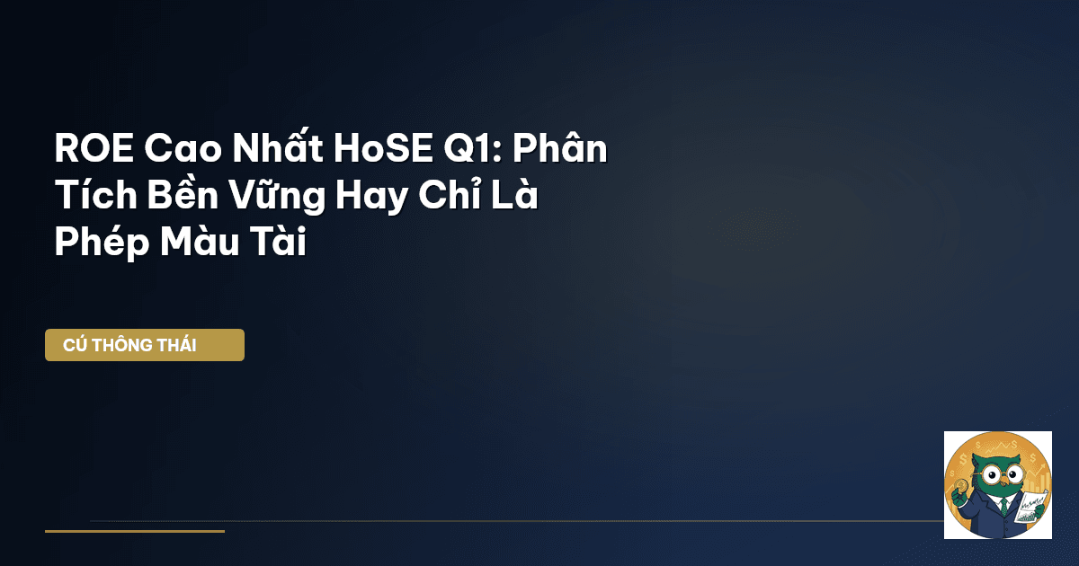 ROE Cao Nhất HoSE Q1: Phân Tích Bền Vững Hay Chỉ Là Phép Màu Tài