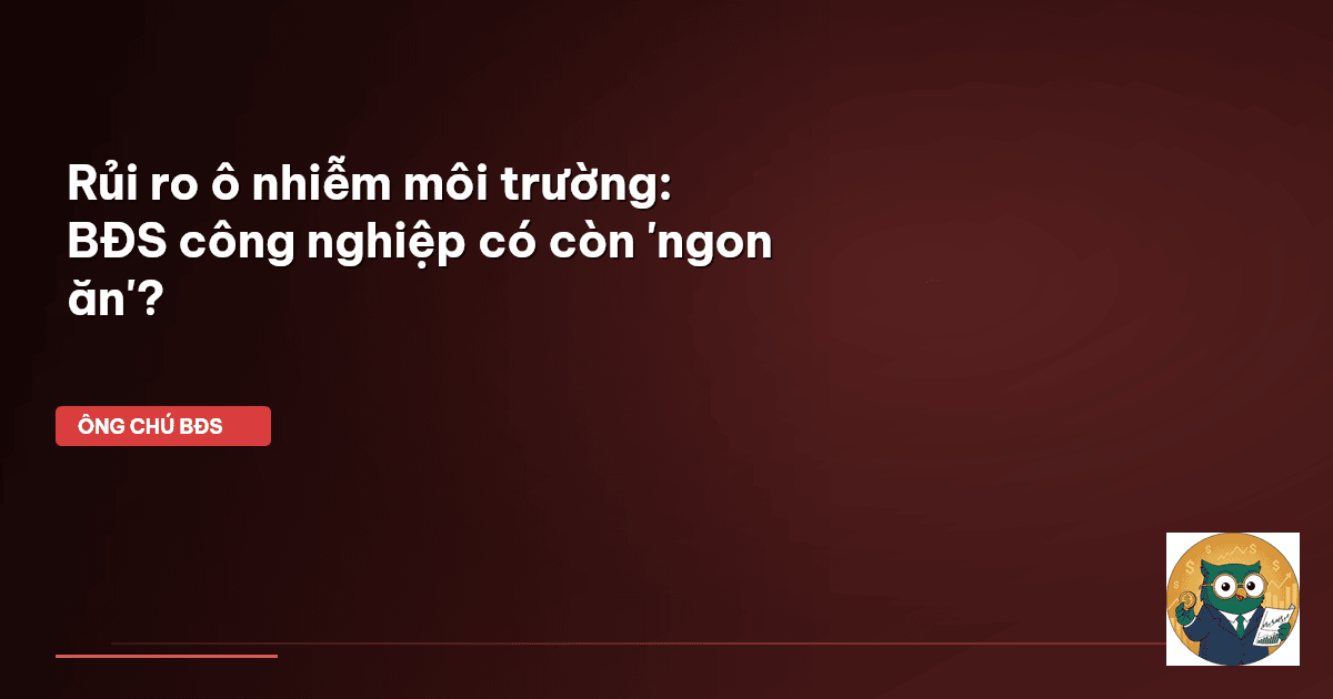 rủi ro môi trường BĐS