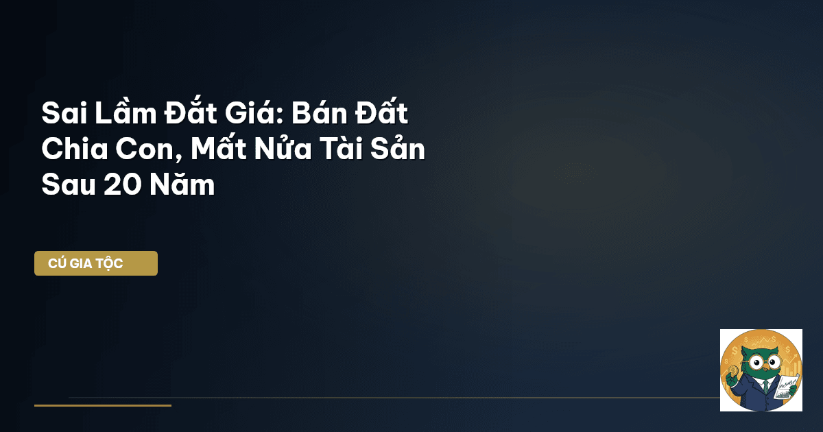 Sai Lầm Đắt Giá: Bán Đất Chia Con, Mất Nửa Tài Sản Sau 20 Năm