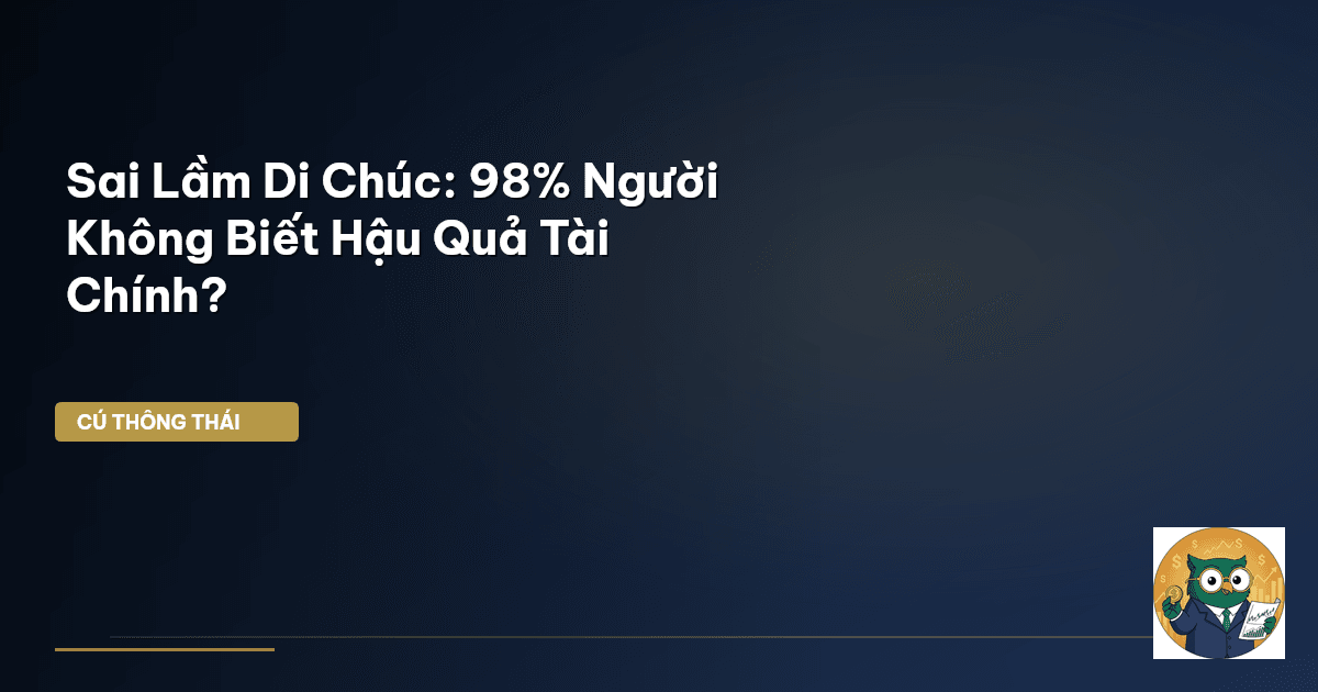 Sai Lầm Di Chúc: 98% Người Không Biết Hậu Quả Tài Chính?