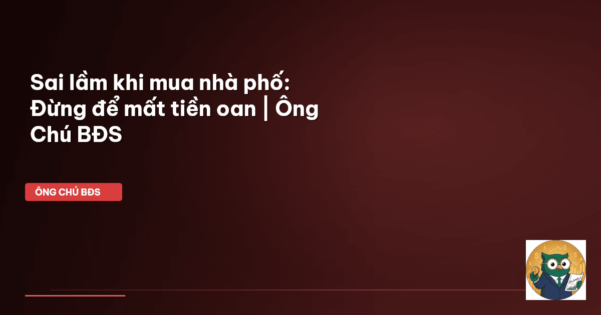 mua nhà phố