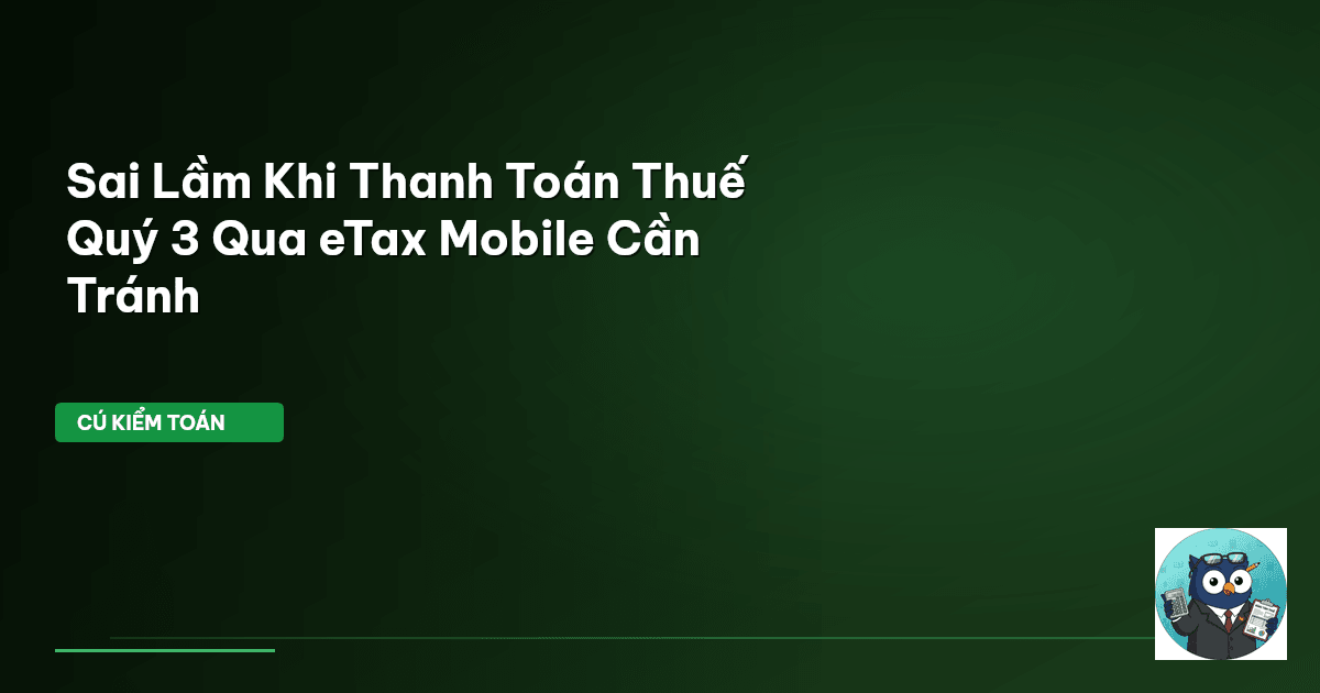 thanh toán thuế quý 3