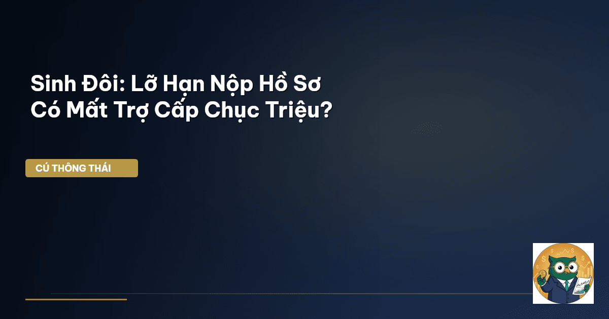 Sinh Đôi: Lỡ Hạn Nộp Hồ Sơ Có Mất Trợ Cấp Chục Triệu?