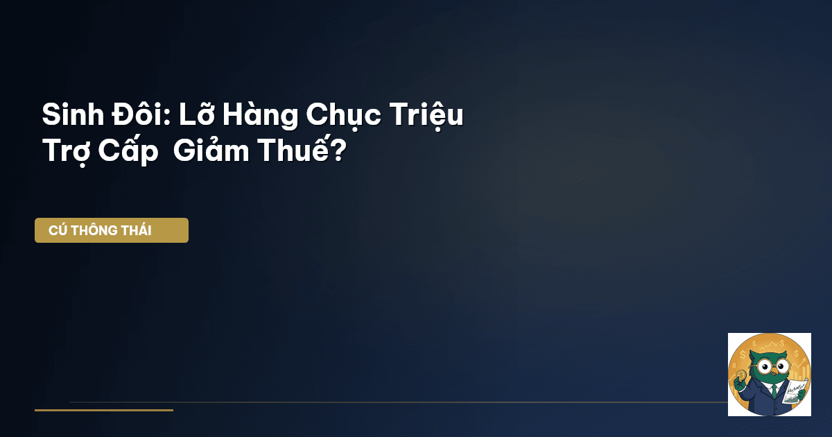 Sinh Đôi: Lỡ Hàng Chục Triệu Trợ Cấp & Giảm Thuế?