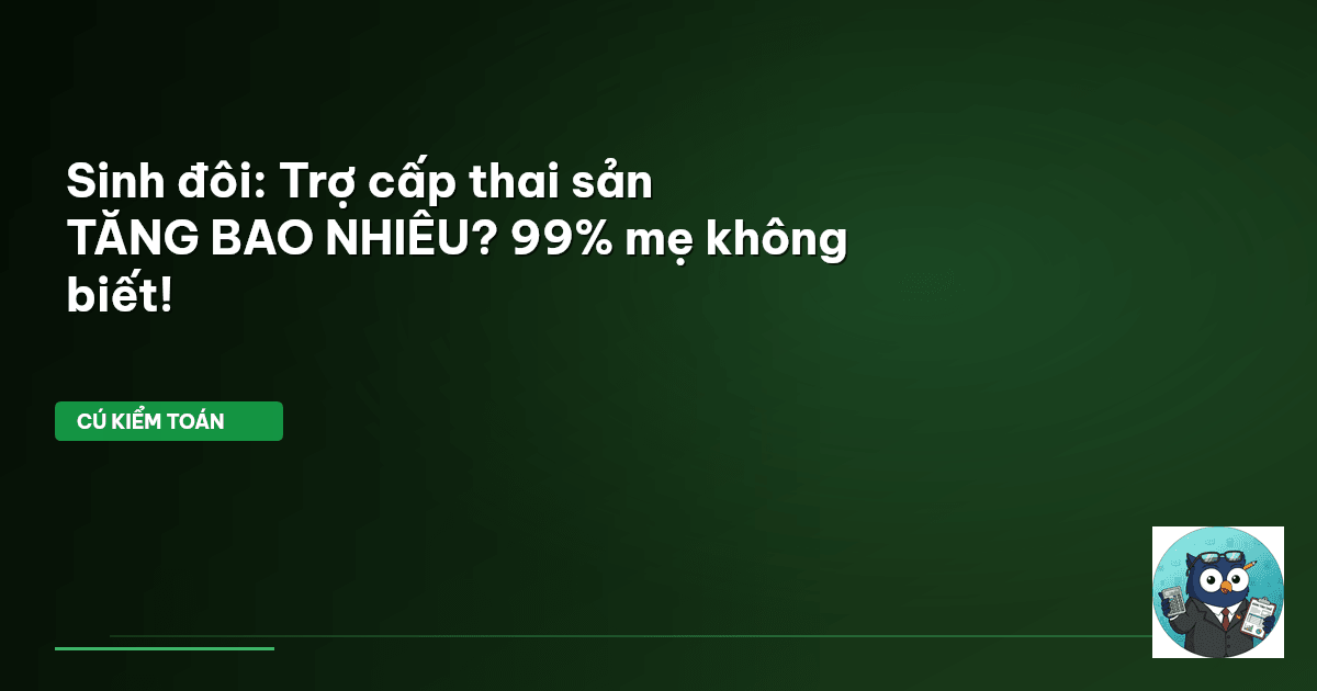 trợ cấp sinh đôi
