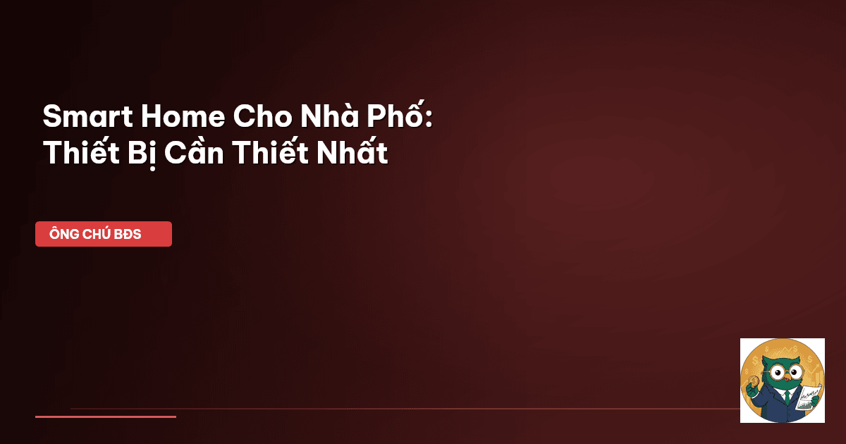 smart home nhà phố