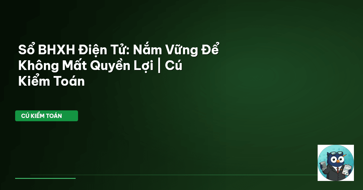 sổ bhxh điện tử
