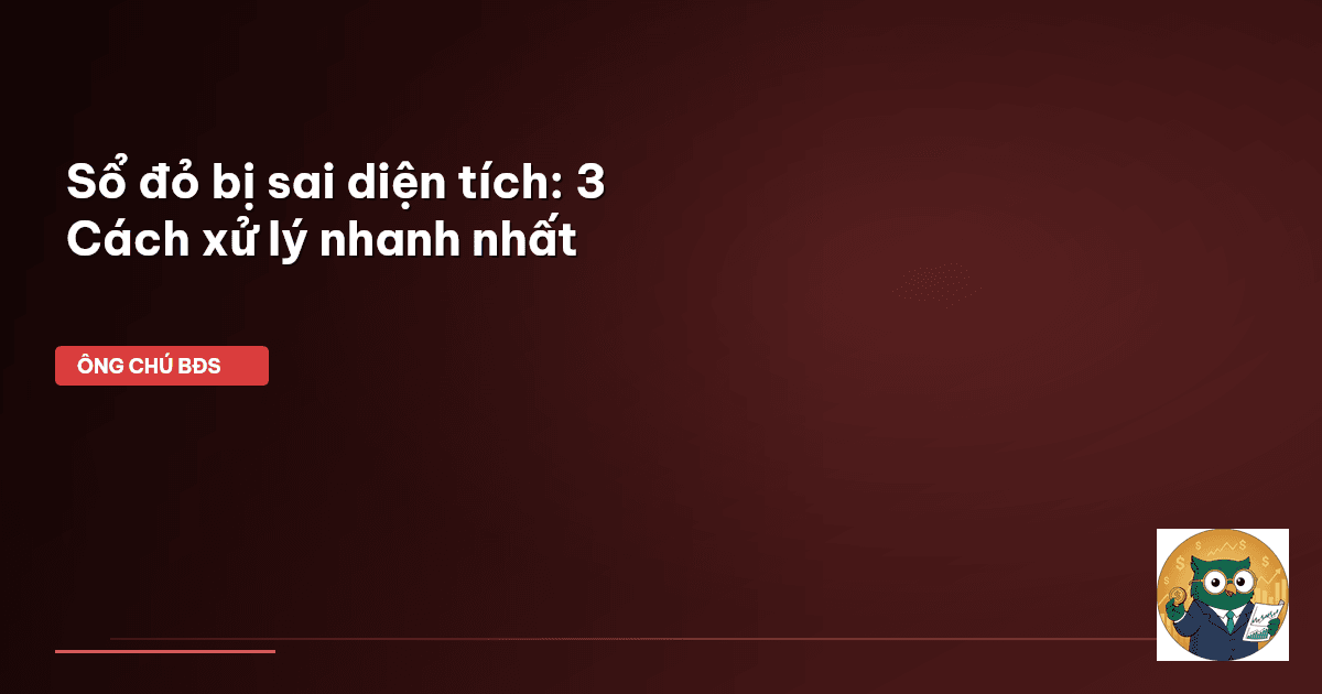 sổ đỏ bị sai diện tích