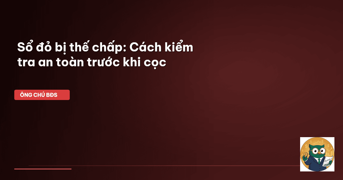 sổ đỏ thế chấp