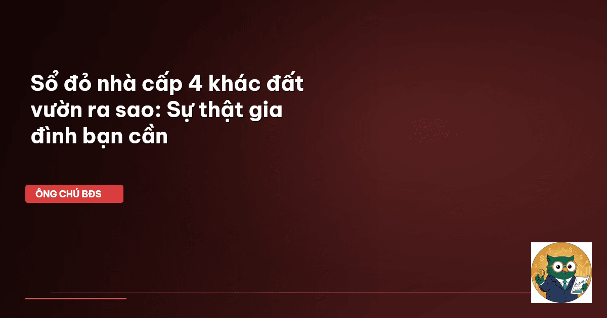 sổ đỏ nhà cấp 4