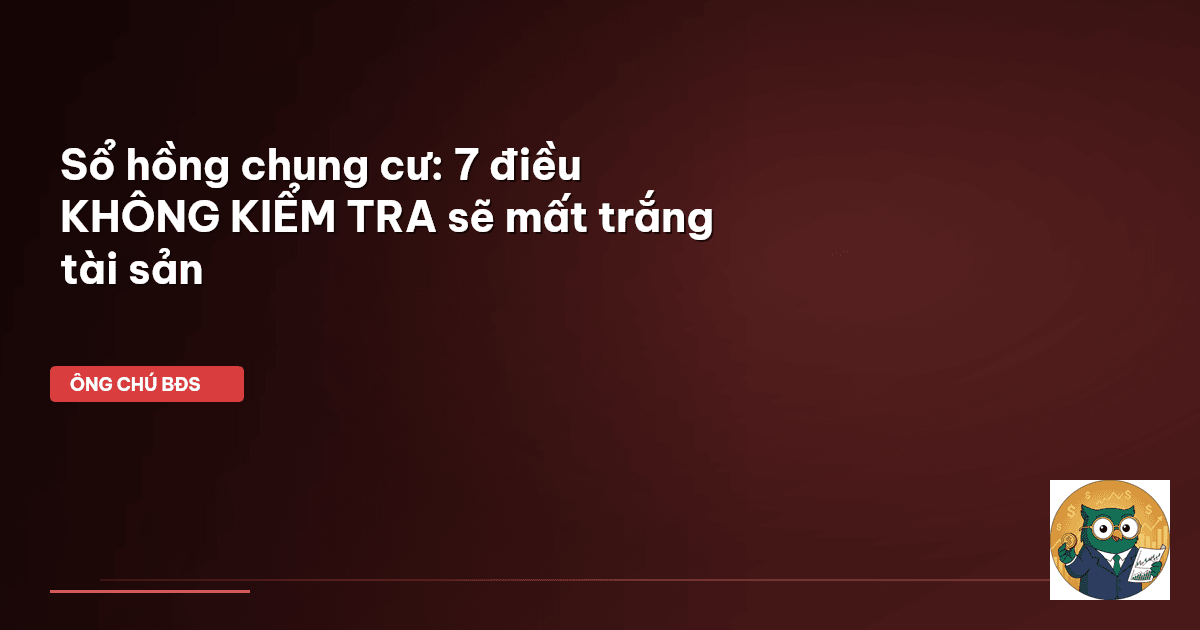 sổ hồng chung cư