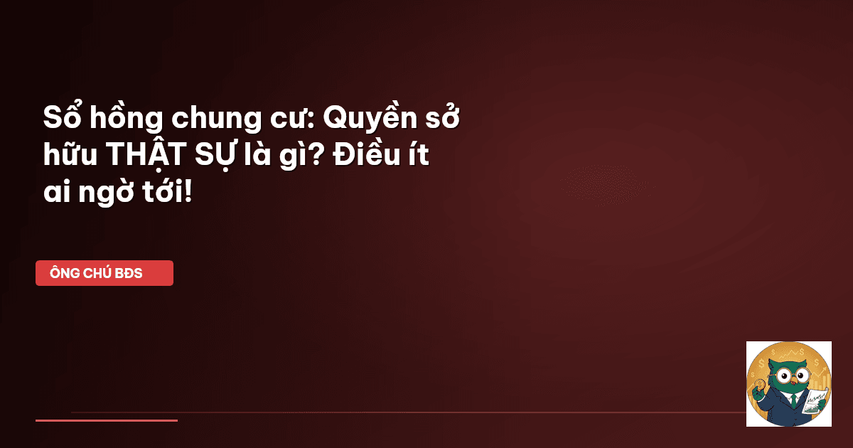 sổ hồng chung cư