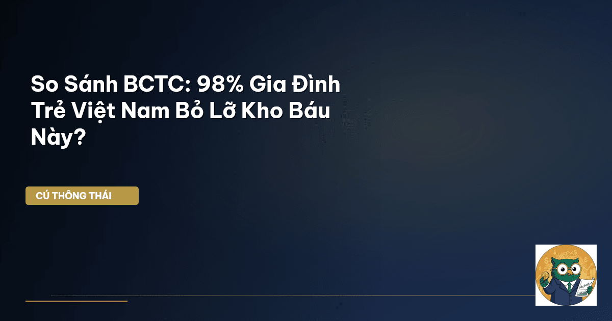 So Sánh BCTC: 98% Gia Đình Trẻ Việt Nam Bỏ Lỡ ‘Kho Báu’ Này?