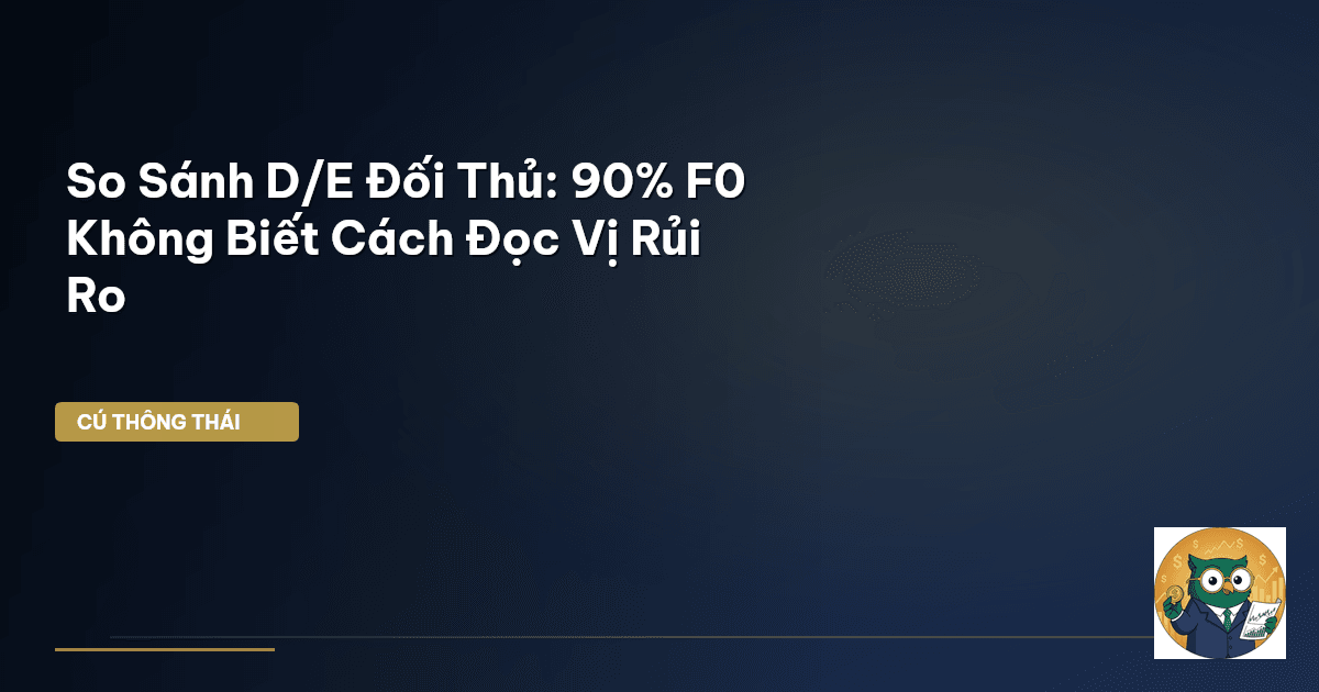 So Sánh D/E Đối Thủ: 90% F0 Không Biết Cách “Đọc Vị” Rủi Ro