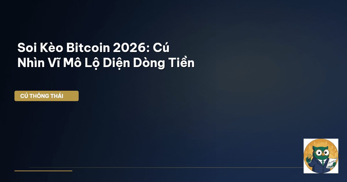 Soi Kèo Bitcoin 2026: Cú Nhìn Vĩ Mô Lộ Diện Dòng Tiền
