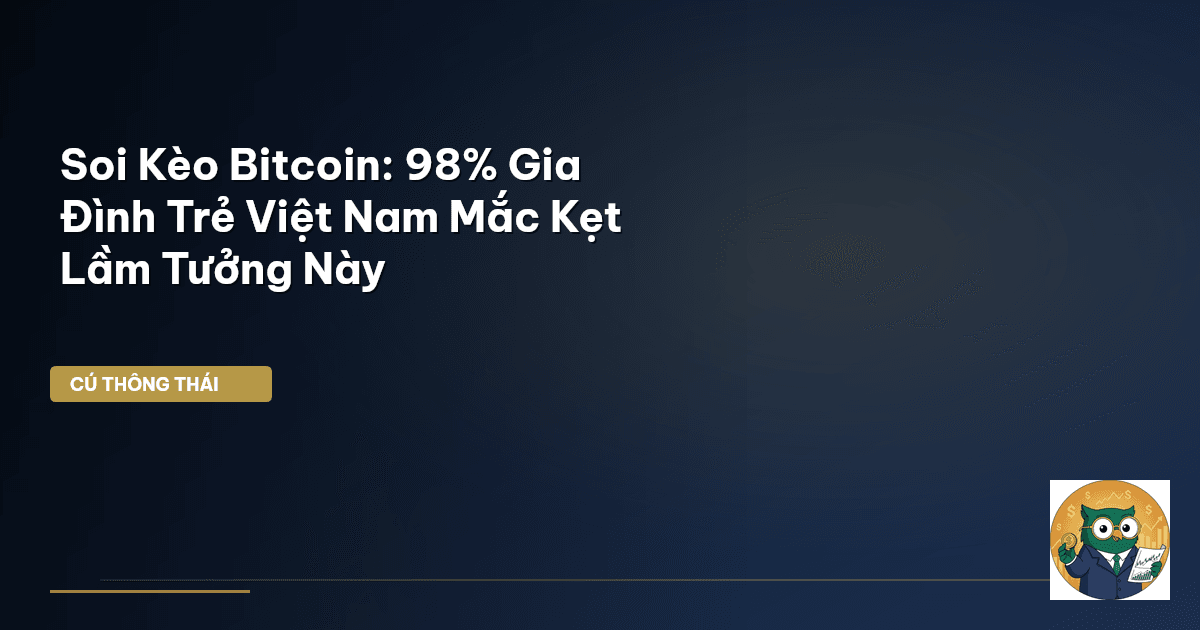 Soi Kèo Bitcoin: 98% Gia Đình Trẻ Việt Nam Mắc Kẹt Lầm Tưởng Này