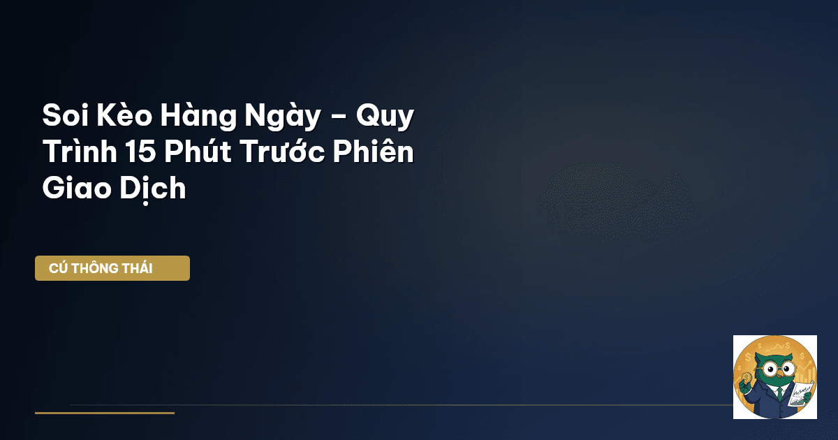 Soi Kèo Hàng Ngày – Quy Trình 15 Phút Trước Phiên Giao Dịch