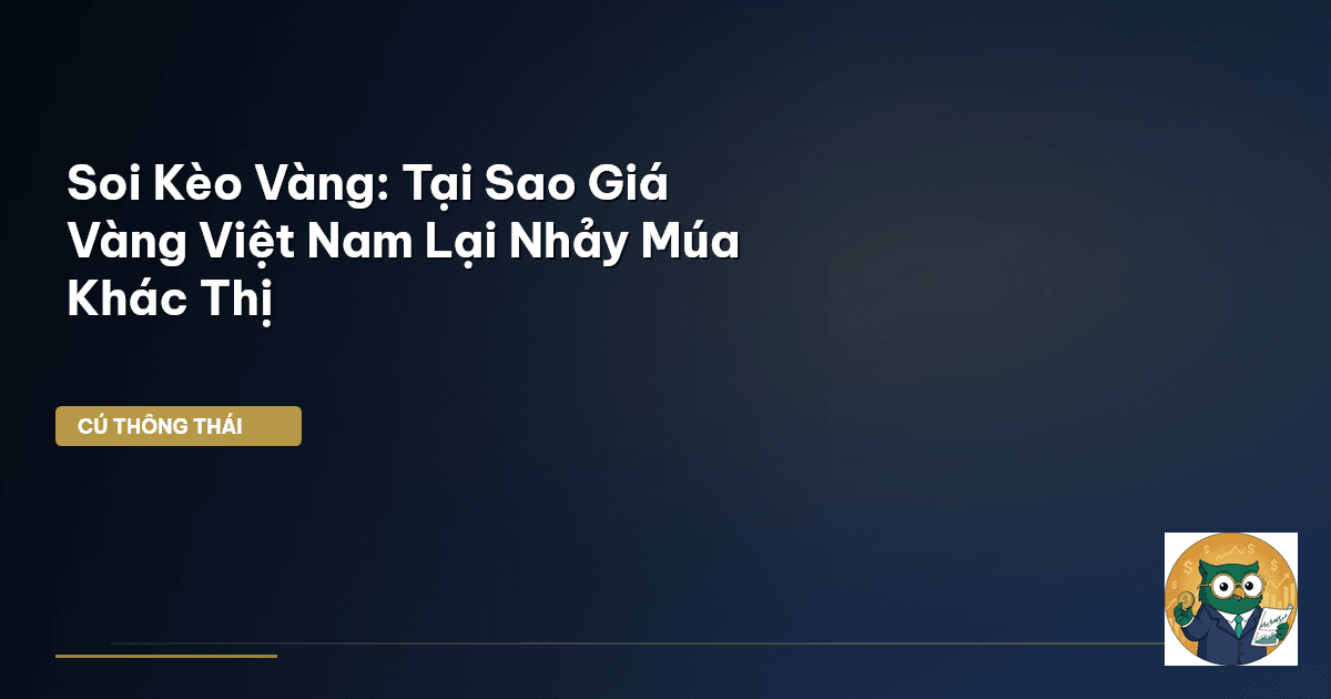 Soi Kèo Vàng: Tại Sao Giá Vàng Việt Nam Lại ‘Nhảy Múa’ Khác Thị