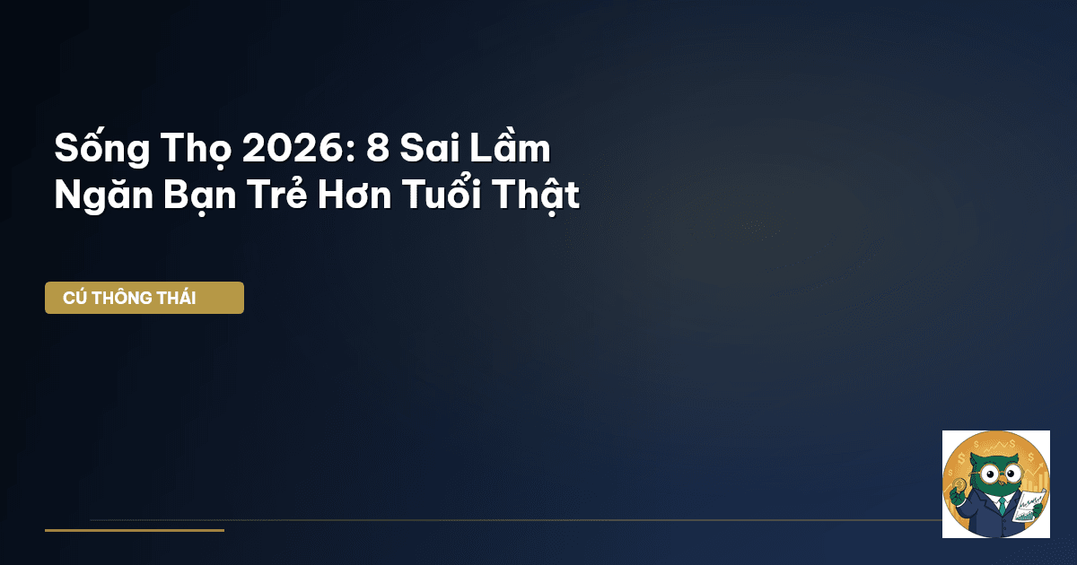 Sống Thọ 2026: 8 Sai Lầm Ngăn Bạn Trẻ Hơn Tuổi Thật