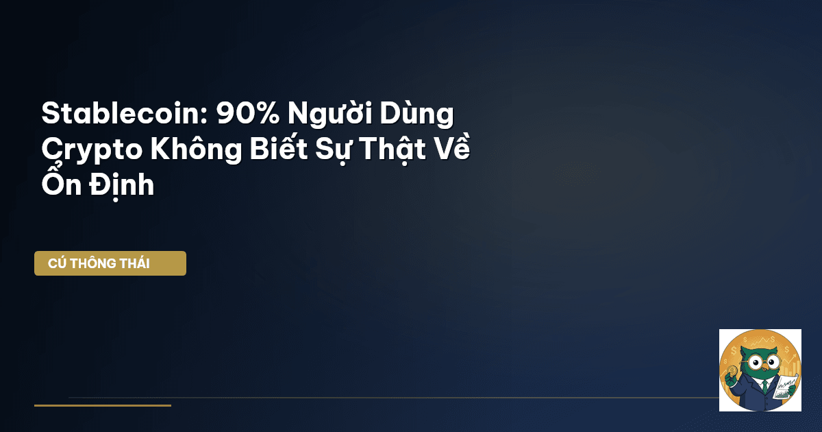 Stablecoin: 90% Người Dùng Crypto Không Biết Sự Thật Về Ổn Định
