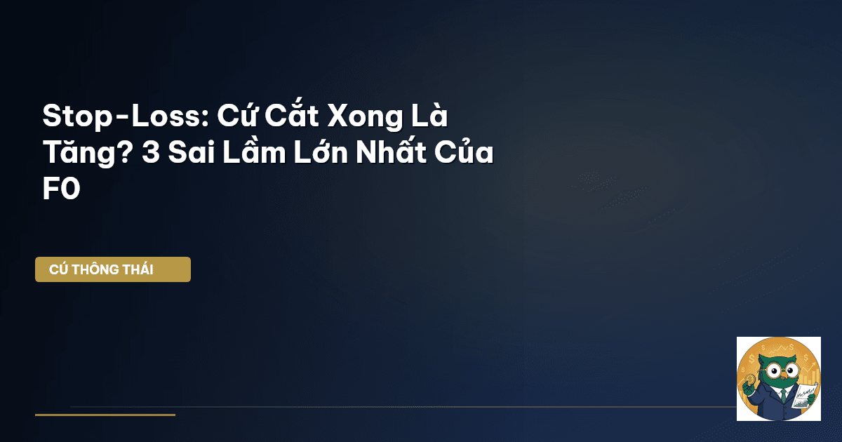 Stop-Loss: Cứ Cắt Xong Là Tăng? 3 Sai Lầm Lớn Nhất Của F0