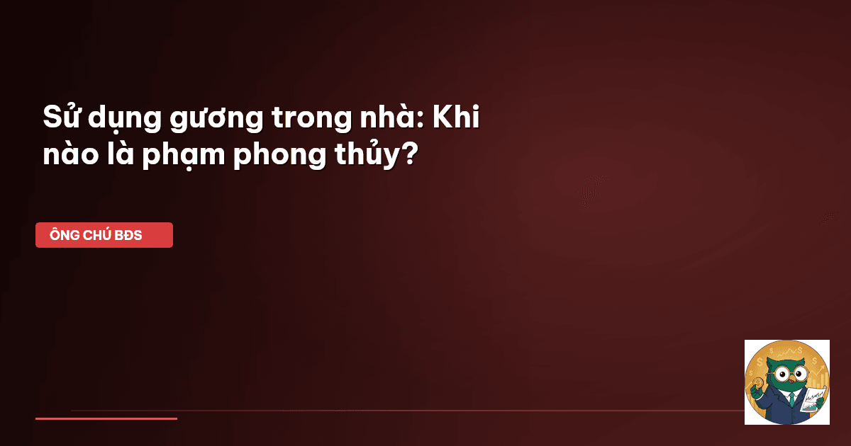 phong thủy gương