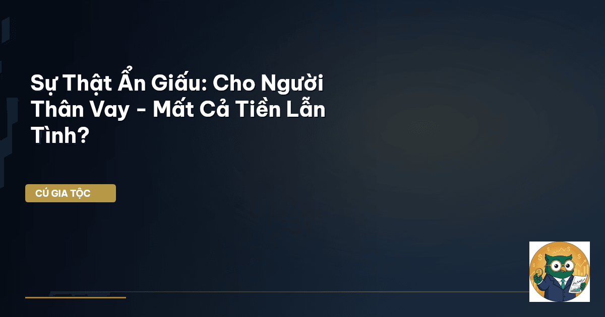 Sự Thật Ẩn Giấu: Cho Người Thân Vay - Mất Cả Tiền Lẫn Tình?