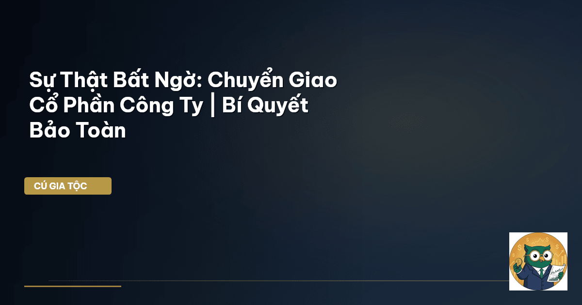 thừa kế cổ phần công ty