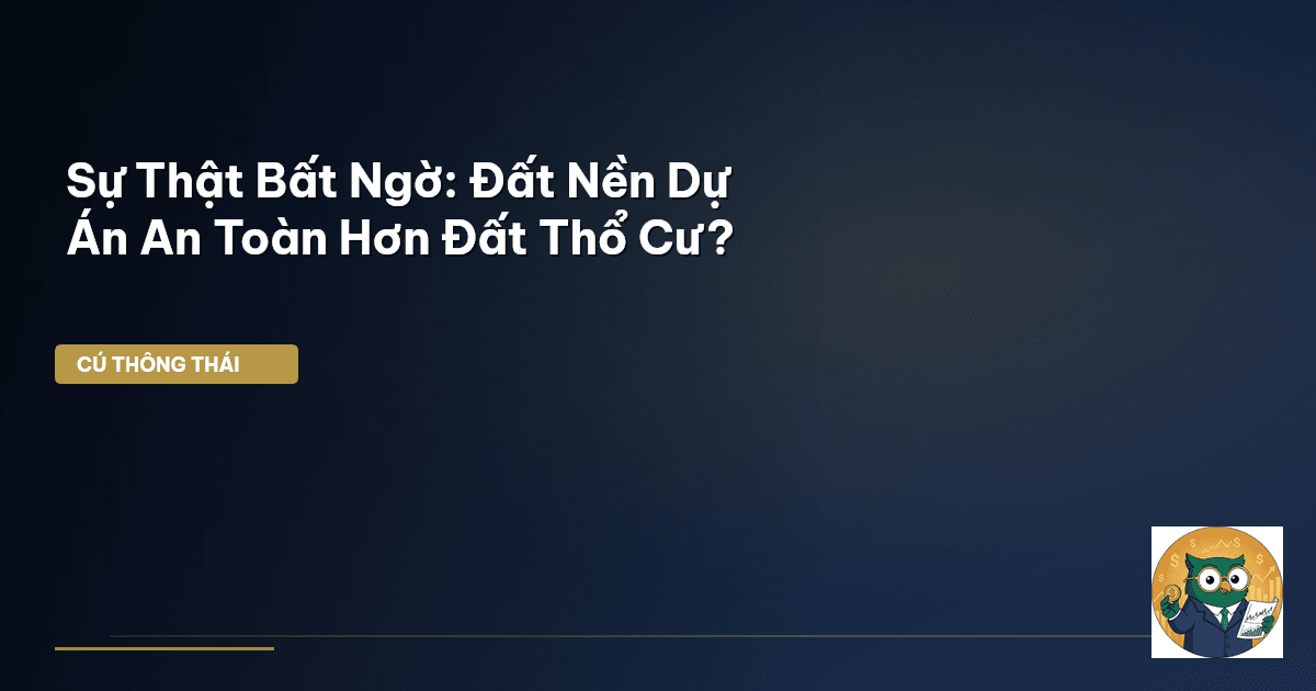 Sự Thật Bất Ngờ: Đất Nền Dự Án An Toàn Hơn Đất Thổ Cư?