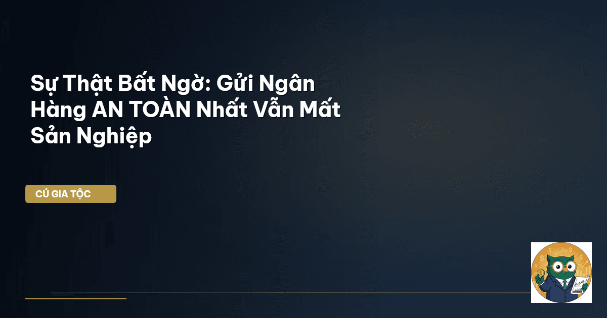 Sự Thật Bất Ngờ: Gửi Ngân Hàng AN TOÀN Nhất Vẫn Mất Sản Nghiệp