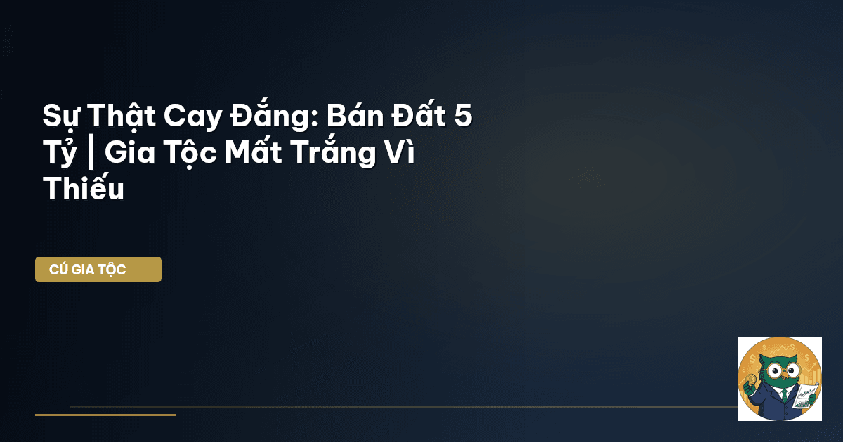Sự Thật Cay Đắng: Bán Đất 5 Tỷ | Gia Tộc Mất Trắng Vì Thiếu